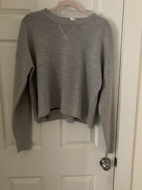 Icebreaker Merino Wool Blend Cropped Knit Sweater